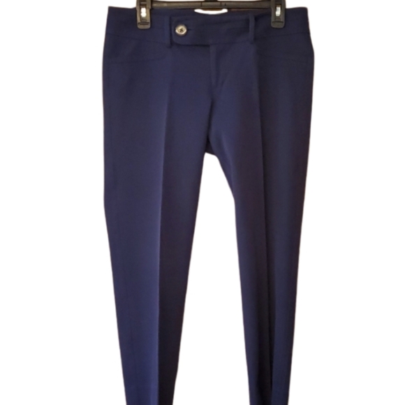 Lilly‎ Pulitzer Womans Navy Cropped Capri Pants Size 8 Style 26667 - Picture 1 of 11